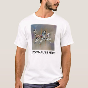 Mens light tees - Carousel Cats SQ