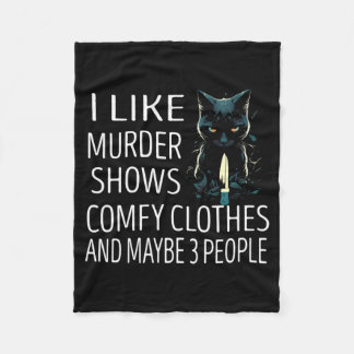 Mens Like Murder Shows Coy Clothes And Maybe 3 Fleece Blanket