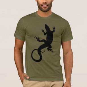 Men's Lizard T-shirt Cool Reptile Lizard Art Shirt