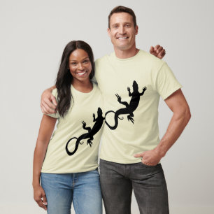 Men's Lizard T-shirt Organic Cool Lizard Art Shirt