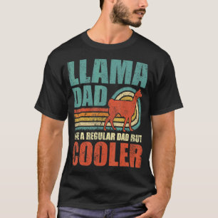 Mens Llama Dad Like A Regular Dad But Cooler Fath T-Shirt