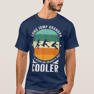 Mens Long Jump Grandpa Triple Jumper Grandfather T T-Shirt