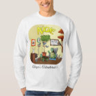 Men's long sleeve fun t-shirt Augie the turtle