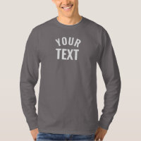 Mens Long Sleeve Smoke Grey Template Modern Trendy