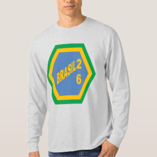 Men's Long Sleeve T-Shirt ash BRASIL 26