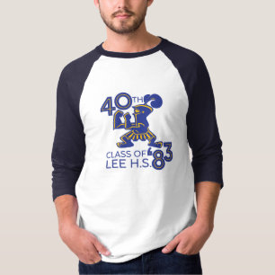 Men's Long-Sleeve T-Shirt - Full Logo - White/Navy
