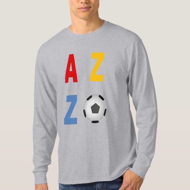 Mens Long Sleeve T-Shirt grey  ARIZONA  SPORT (Front)