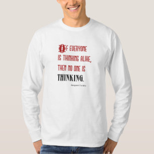 Men's Long-Sleeve "Thinking Quote" T-Shirt