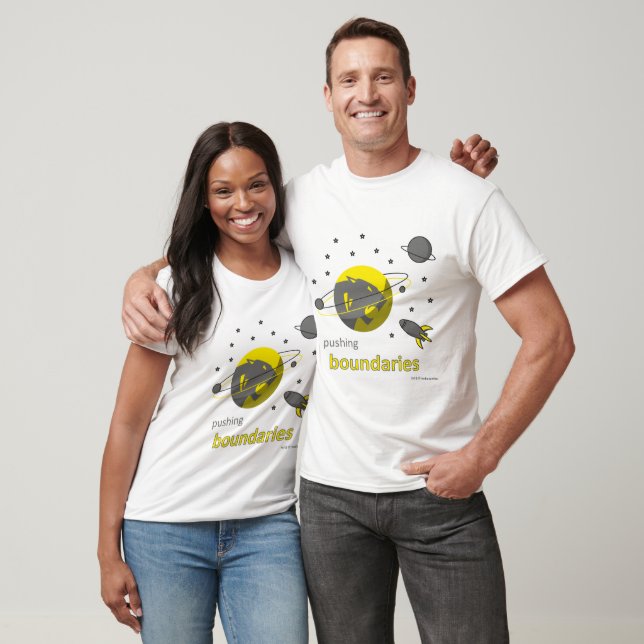 mens long sleeve tshirt - pushing boundries (Unisex)