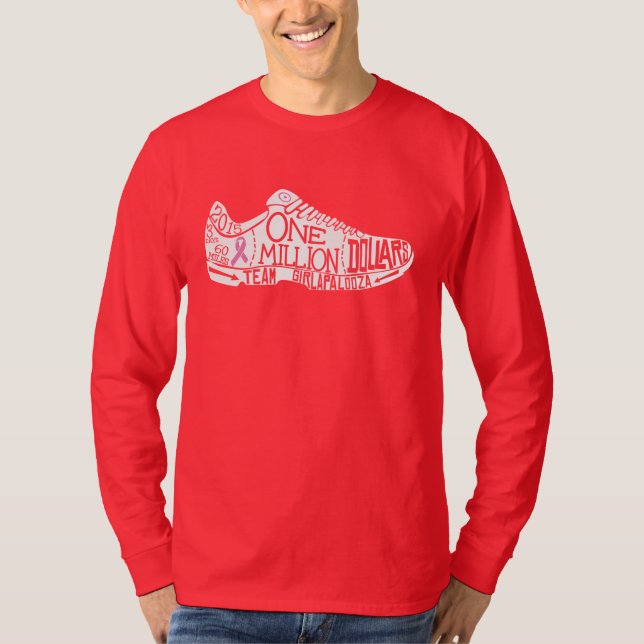 Men's Long-Sleeved T (dark) T-Shirt (Front)