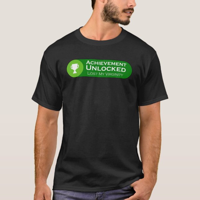 Mens Lost My Virginity - Achievement Unlocked For T-Shirt (Front)