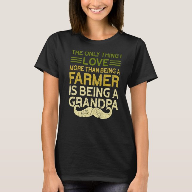Mens Love Farmer And Grandpa  Lover Funny Farmer G T-Shirt (Front)