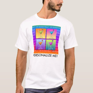 Men's Lt. Tees - Pop Art Martinis