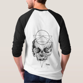 Men's Macabre Skull Baseball Jersey T-Shirt