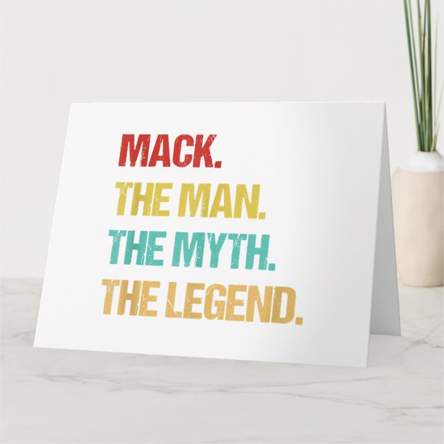 Mens Mack The Man The Myth The Legend Card (Front)