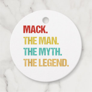 Mens Mack The Man The Myth The Legend Favour Tags