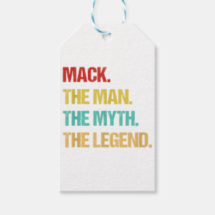 Mens Mack The Man The Myth The Legend Gift Tags
