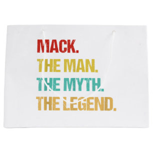 Mens Mack The Man The Myth The Legend Large Gift Bag