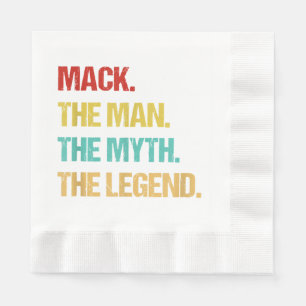 Mens Mack The Man The Myth The Legend Napkin