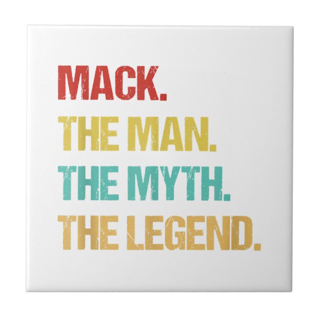 Mens Mack The Man The Myth The Legend Tile (Front)