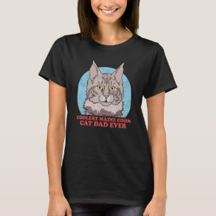 Mens Maine Coon Cat Dad Cats Owner Maine Coon 1 T-Shirt