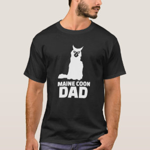 Mens Maine Coon Cat Dad T-Shirt