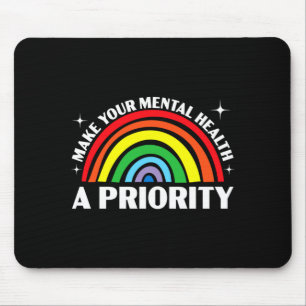 Mens make mental health a priority end the stigma mouse mat