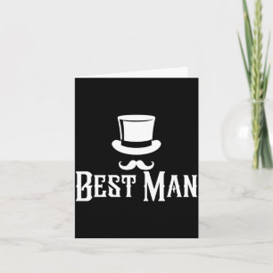 Mens man bachelor party wedding men funny matching card