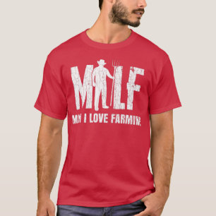 Mens Man I Love Farming Funny Farmer Farm Tractor T-Shirt