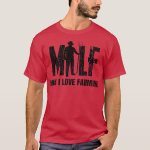 Mens Man I Love Farming Funny Farmer Farm Tractor T-Shirt