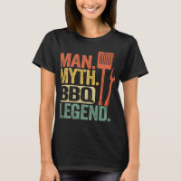 Mens Man Myth BBQ Legend Barbecue Grilling Dad Gri