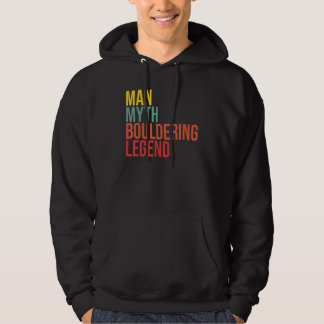 Mens Man Myth Bouldering Legend Boulder Rock Climb Hoodie