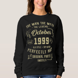 Mens Man Myth Legend October 1999 23rd Birthday 2 Sweatshirt