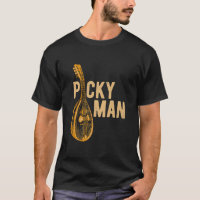 Mens Mandolin Player Picky Man Bluegrass Guitar