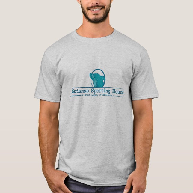 Men's Marianas Sporting Hound Shirt (Blue) (Front)