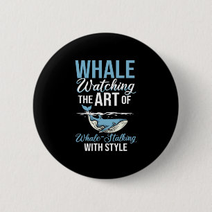 Mens marine biologist aquarist ocean animal 6 cm round badge