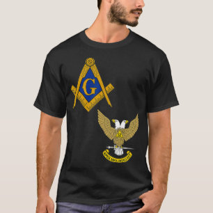 Mens Mason Scottish Rite Split T Shirt Masonic Tee