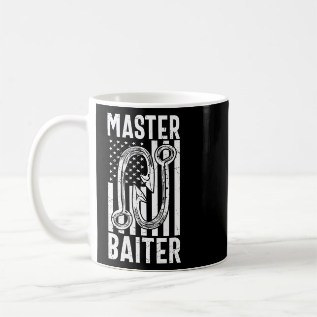Mens Master Baiter   Fishing  Coffee Mug (Left)