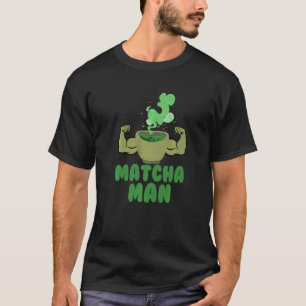 Mens Matcha Man  Green Tea Leaves Japan Humour T-Shirt