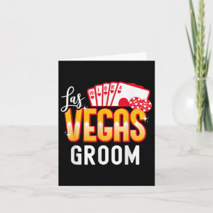 Mens Matching Las Vegas Wedding Bride And Groom Ve Card