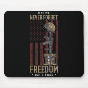 Mens May Forget Dom Isnt Memorial Day Soldier Mouse Mat