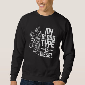 Mens Mechanic Tuning Engineer Viking Diesel  Quote Sweatshirt