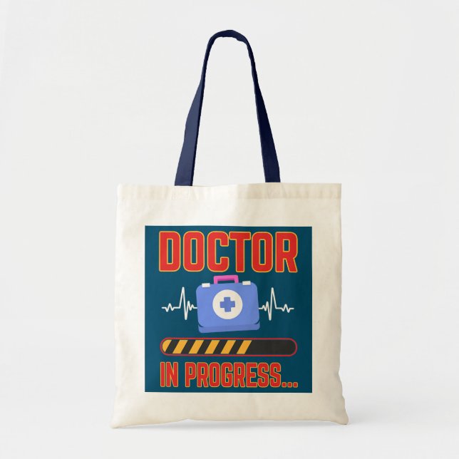 Mens Medical School Doctor Student Med Education Tote Bag (Front)