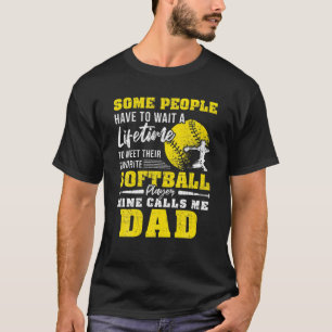 Mens Meet Their Favourite Softball Player Mine Cal T-Shirt