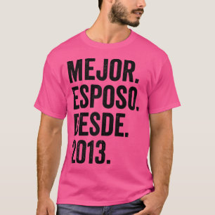 Mens Mejor Esposo Desde 2013  9th wedding annivers T-Shirt