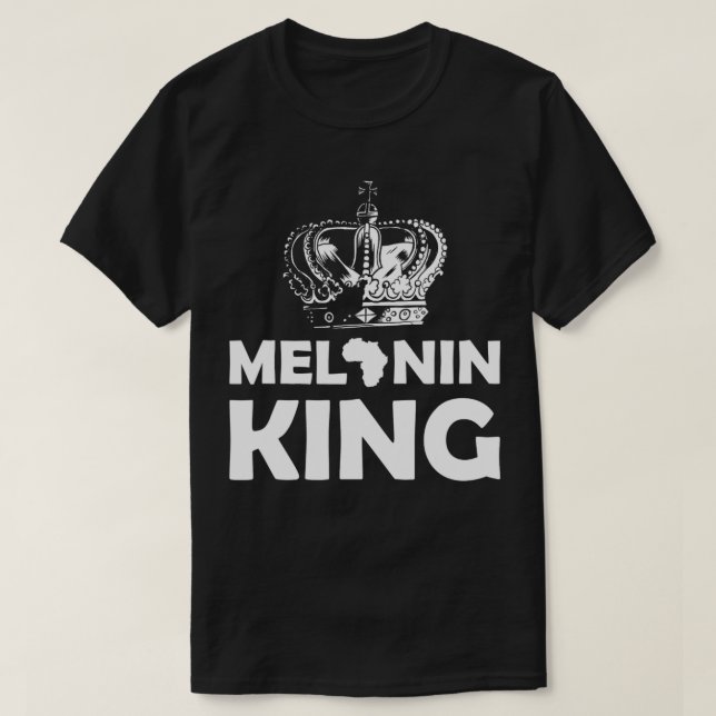 Mens Melanin King Clothes Gift African American Me T-Shirt (Design Front)