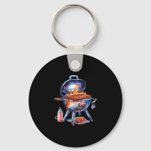 Mens memorial day 4th of july patriotic usa flag key ring