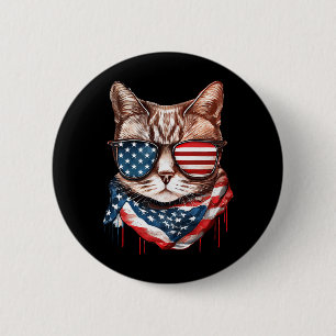 Mens Memorial Day Veterans Day 4th Of July 6 Cm Round Badge