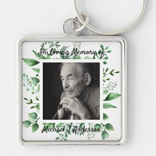 Mens Memorial Gift Bereavement Photo Loving Memory Key Ring