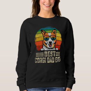 Mens Men Best Corgi Dad Ever Vintage Father's Day Sweatshirt